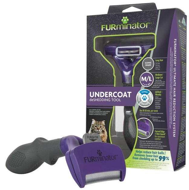 FURMINATOR CAT UNDERCOAT M/L LONG HAIR - petcorner