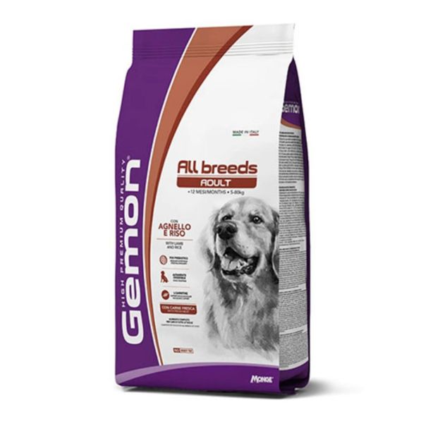 Gemon Dog Adult jagnjetina i pirinač 15 kg – Hrana za pse - petcorner