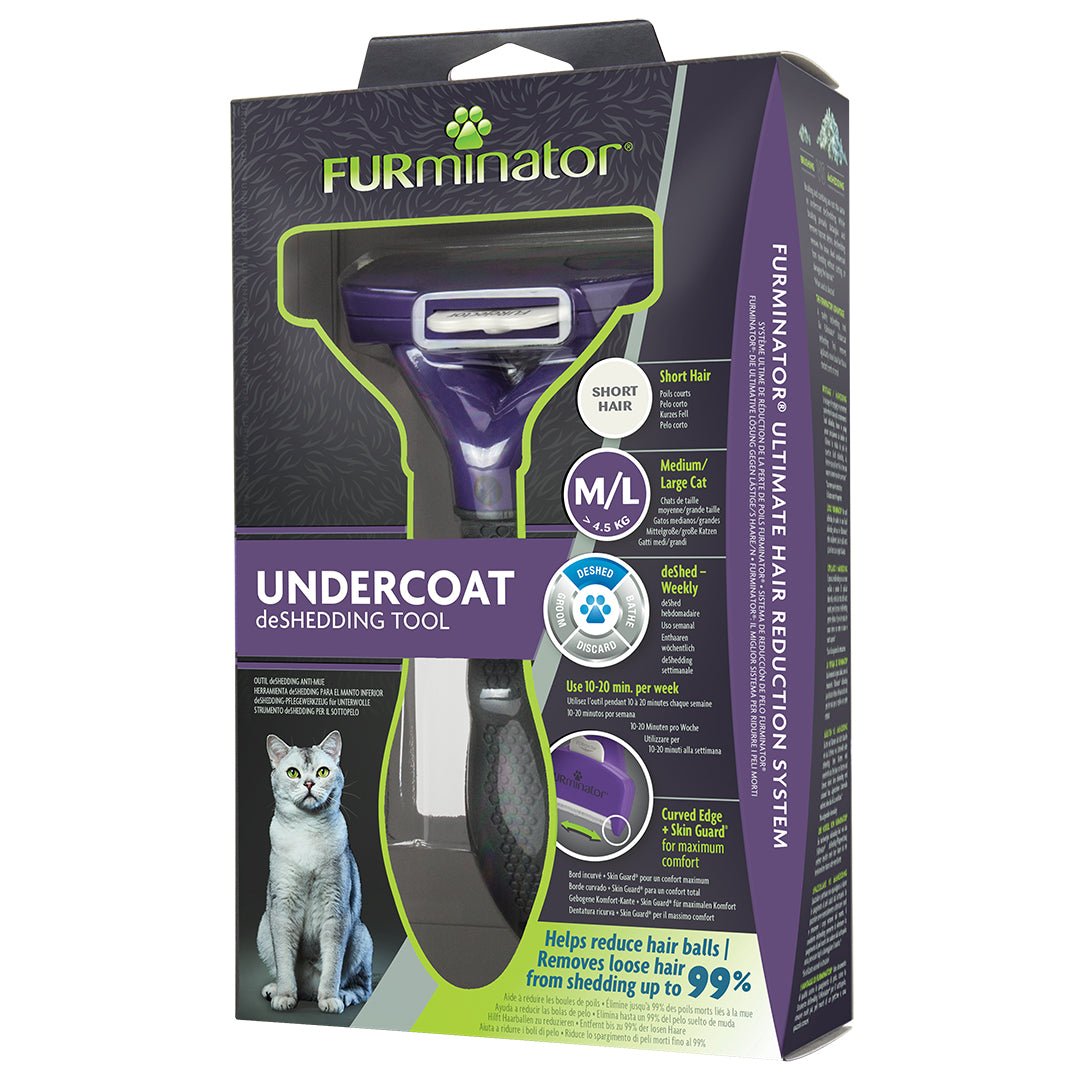 FURminator DeShedding M/L Short Hair – Za Kratkodlake Mačke - petcorner