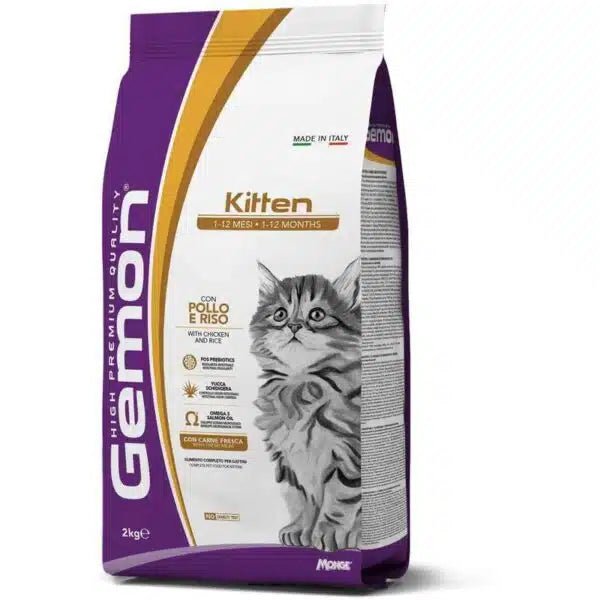 GEMON CAT KITTEN Hrana za mačiće 2Kg Piletina i riža - petcorner