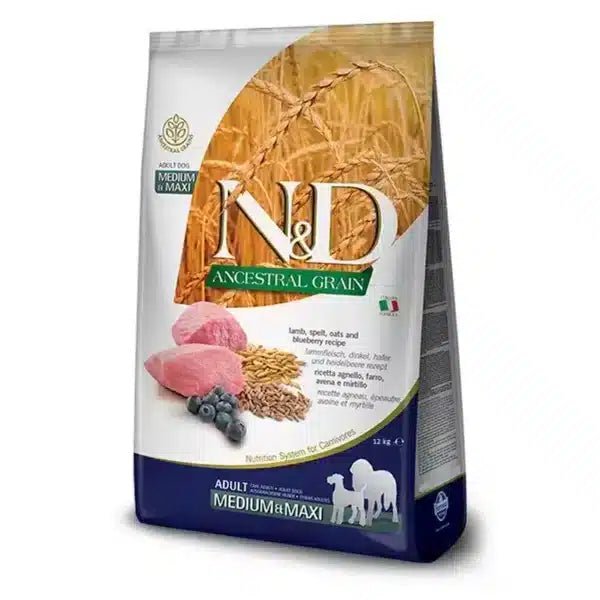 N&D AG Lamb&Blueberry Medium&Maxi - petcorner