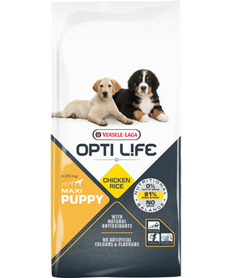 Opti Life Hrana za štence Puppy Maxi 12.5kg - Piletina - petcorner