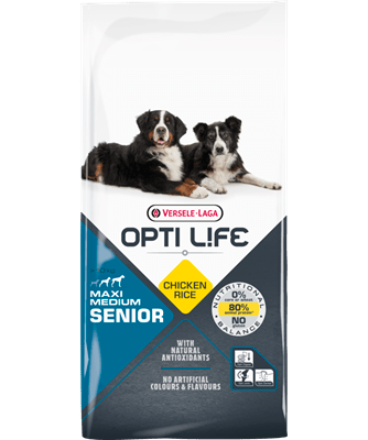 Opti Life Medium/Maxi Senior 12.5kg – Hrana za starije pse srednjih i velikih rasa - petcorner