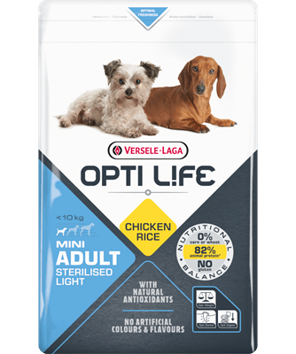 Opti Life Niskokalorična hrana za male pse Mini Sterilised/Light - petcorner