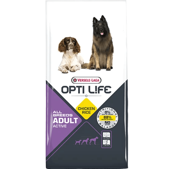 Opti Life Active All Breeds 12.5kg – Visokokalorična hrana za pse svih rasa - petcorner