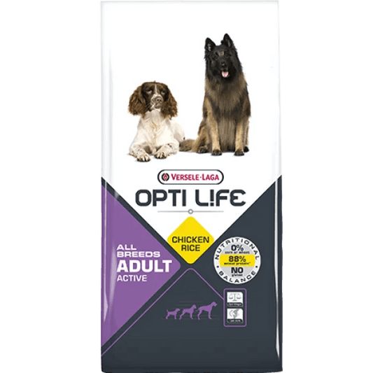 Opti Life Active All Breeds 12.5kg – Visokokalorična hrana za pse svih rasa - petcorner