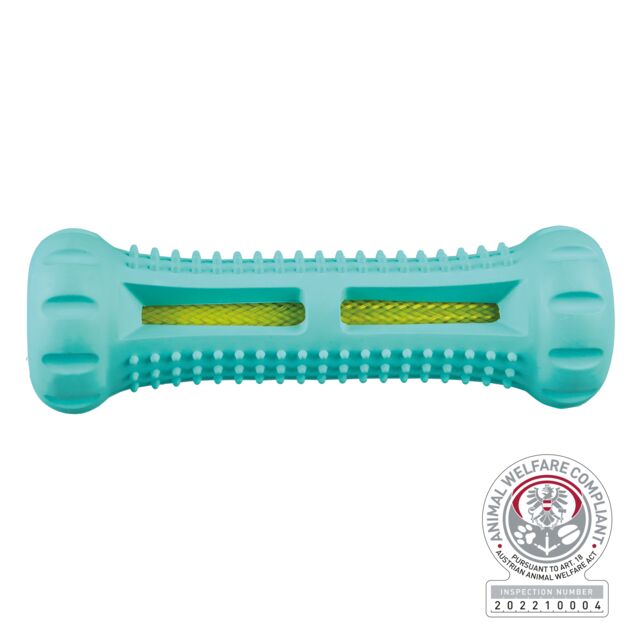 Denta Fun kost sa ukusom mente 14 cm prirodna guma Trixie - petcorner