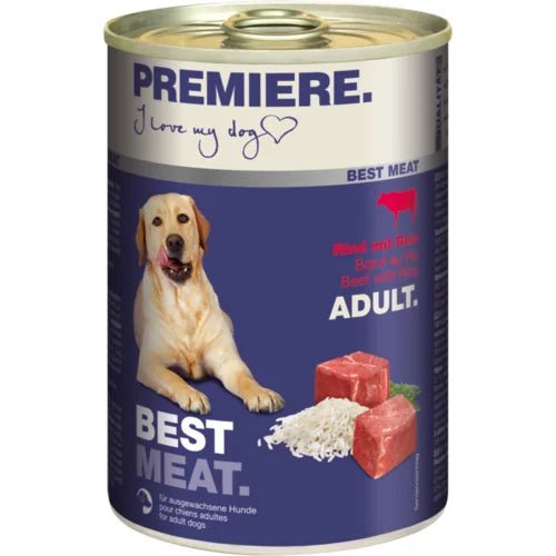 PREMIERE Dog Best Meat konzerva za pse Adult - Govedina i Pirinač 400g - petcorner