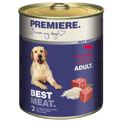 PREMIERE Dog Best Meat konzerva za pse Adult Govedina i Pirinač, 800g konzerva - petcorner