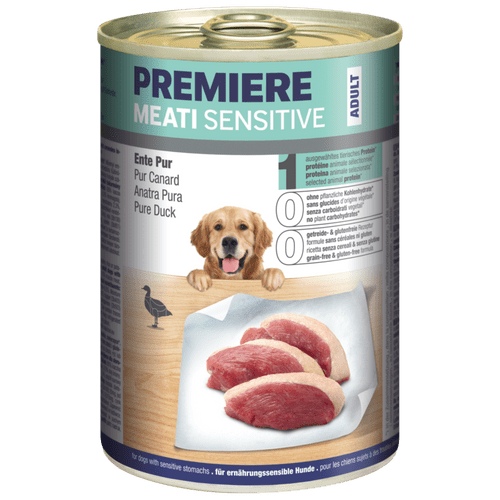 PREMIERE Dog Best Meat konzerva za pse Sensitive Pačetina 400 g konzerva - petcorner