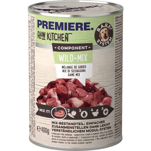 PREMIERE Dog Best Meat Raw Kitchen Component Divljač 400g - petcorner