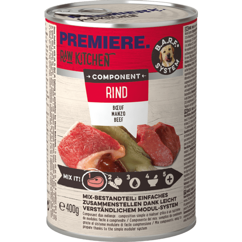 PREMIERE Dog Best Meat Raw Kitchen Component Govedina 400g - petcorner