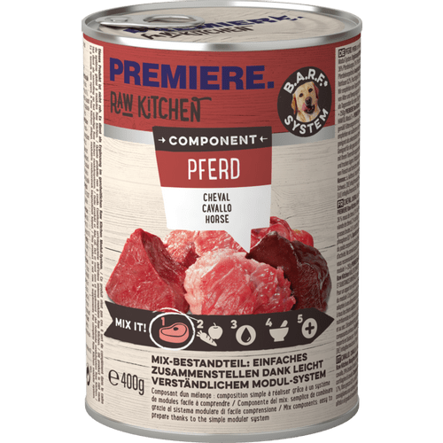 PREMIERE Dog Best Meat Raw Kitchen Component Konjetina 400g - petcorner