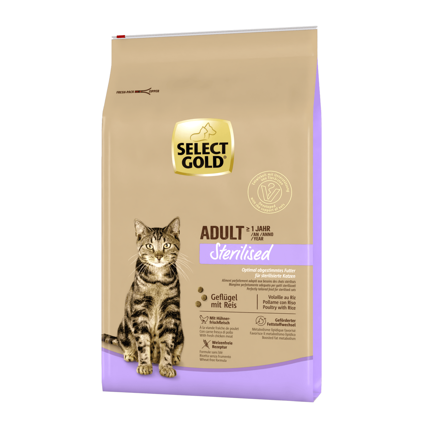 Select Gold Cat Adult Sterilised, živina i pirinač - petcorner