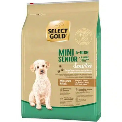 Select Gold Dog Sensitive Mini Senior Jagnjetina & Pirinač 4 kg - petcorner