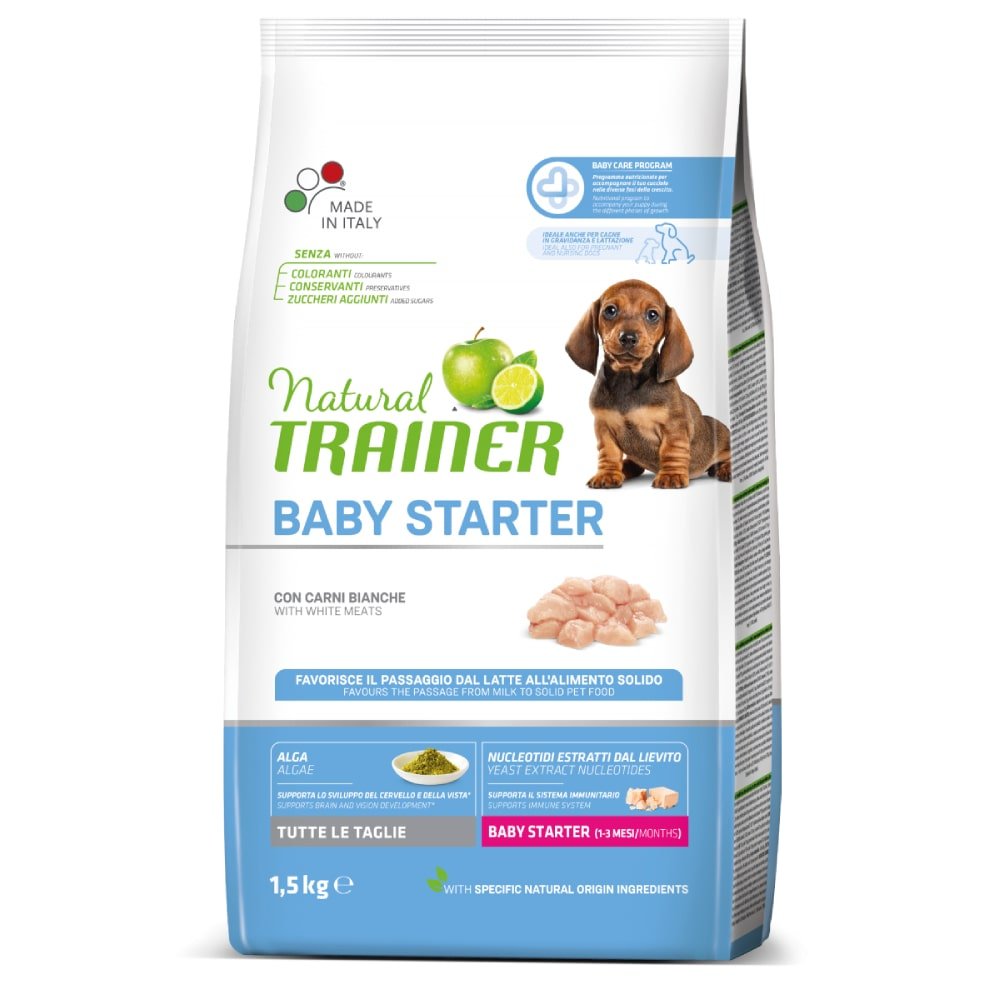 Trainer Natural Dog Baby Starter Hrana Za Pse, Piletina I Pirinač, 1.5kg - petcorner