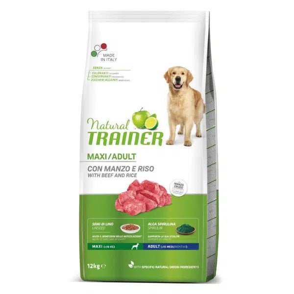 Trainer Natural Dog Hrana Za Pse, Govedina I Pirinač, Za Odrasle Pse, Velikih rasa, 3kg - petcorner