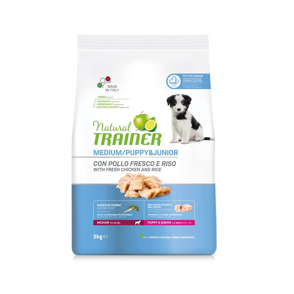 Trainer Natural Dog Hrana Za Pse, Piletina, Za Štence I Mlade Pse Malih Rasa, 3kg - petcorner