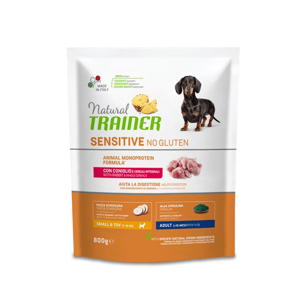 Trainer Natural Dog Sensitive Plus AD Hrana za odrasle pse malih rasa, Zecetina, 800g - petcorner