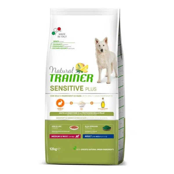 Trainer Natural Medium/Maxi Sensitive Hrana za odrasle pse Bez zitarica Zecetina 3kg - petcorner