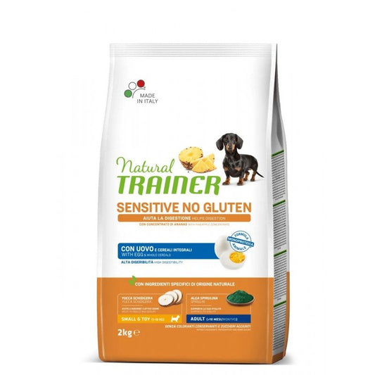 Trainer Natural Sensitive Hrana za odrasle Pse malih rasa, Bez Glutena, Jaja 2Kg - petcorner