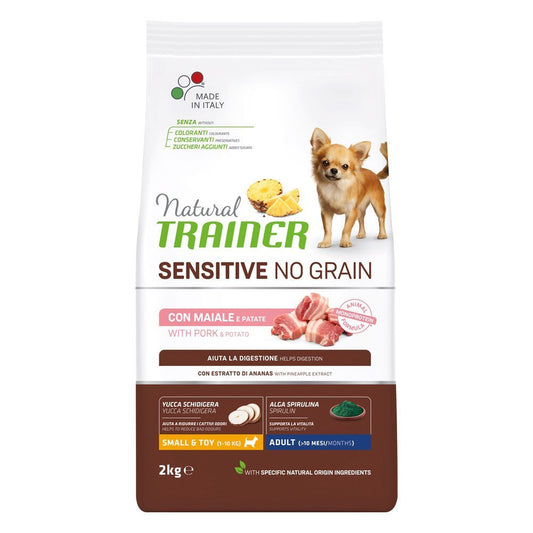 Trainer Natural Sensitive No Gluten Hrana Za Odrasle Pse Malih Rasa,Svinjetina, 2kg - petcorner