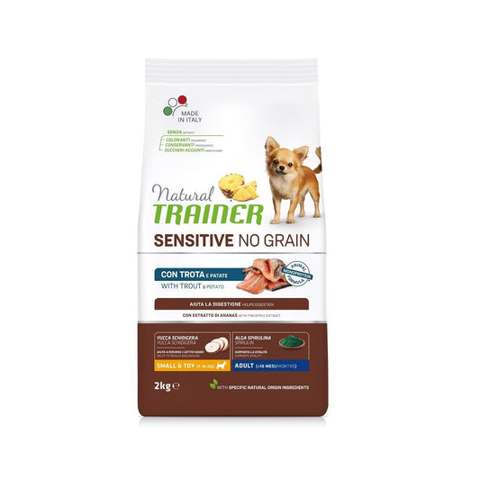 Trainer Natural Sensitive No Grain Hrana Za Odrasle Pse Malih Rasa, Pastrmka, 2kg - petcorner