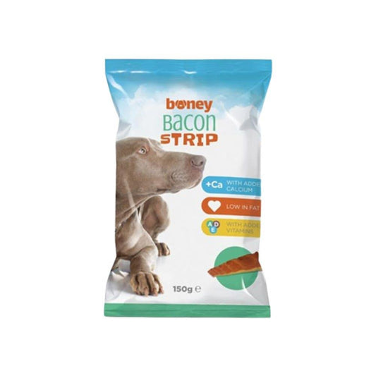 Boney Bacon Strips 150g - petcorner