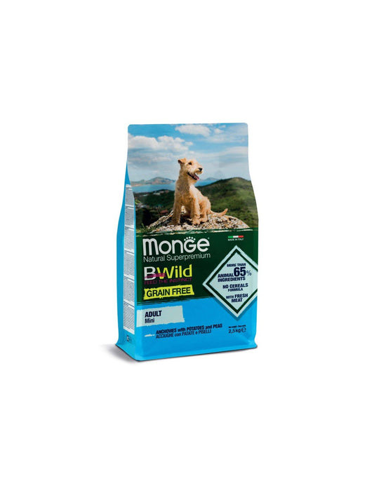 Monge Suva Hrana za Odrasle Pse Malih Rasa Inćuni, Krompir i Grašak 2.5kg – Grain Free - petcorner