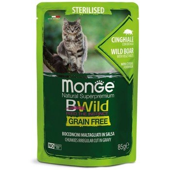 BWild sosić za sterilisane mačke - divlji vepar/povrće 85g - petcorner