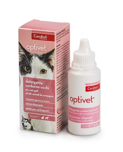 Candioli Optivet – rastvor za čišćenje očiju za kućne ljubimce, 50 ml - petcorner