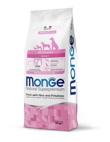 Monge Adult Svinjetina 12kg – Monoproteinska Hrana za Pse - petcorner