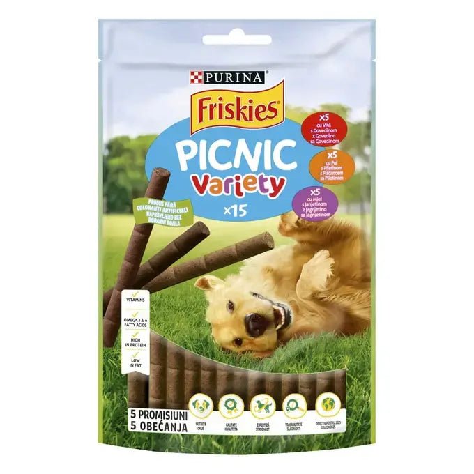 Friskies Picnic Variety - Poslastice za Pse (Govedina, Piletina, Jagnjetina) - petcorner