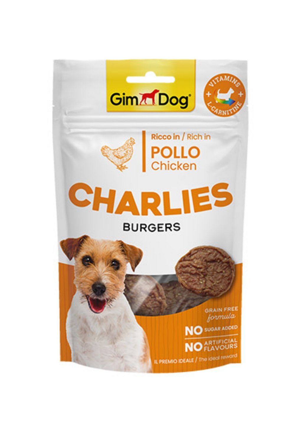 GimDog Charlies Burgers - Poslastica za pse (Piletina) 70g - petcorner