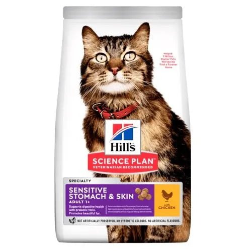 Hill's Cat Adult Sensitive Skin & Stomach 1,5 kg - petcorner