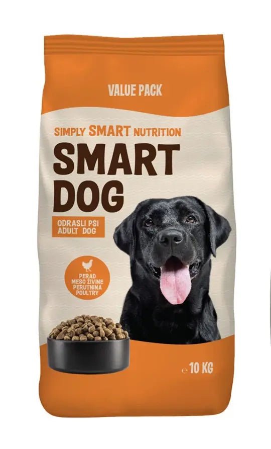 SMART DOG Adult Piletina 10 kg – Suva hrana za odrasle pse - petcorner