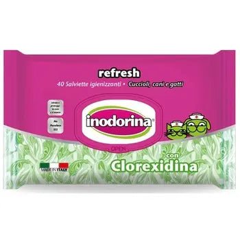 INODORINA Vlažne maramice Refresh/Everyday sa hlorheksidinom, 110 kom - petcorner