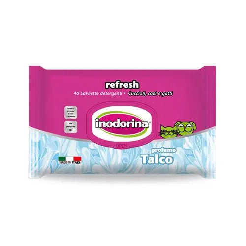 INODORINA Vlažne maramice Refresh/Everyday sa talkom, 40 kom - petcorner