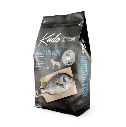 KUDO Adriatic Fish Mini 12kg – Hladno presovana hrana za pse - petcorner