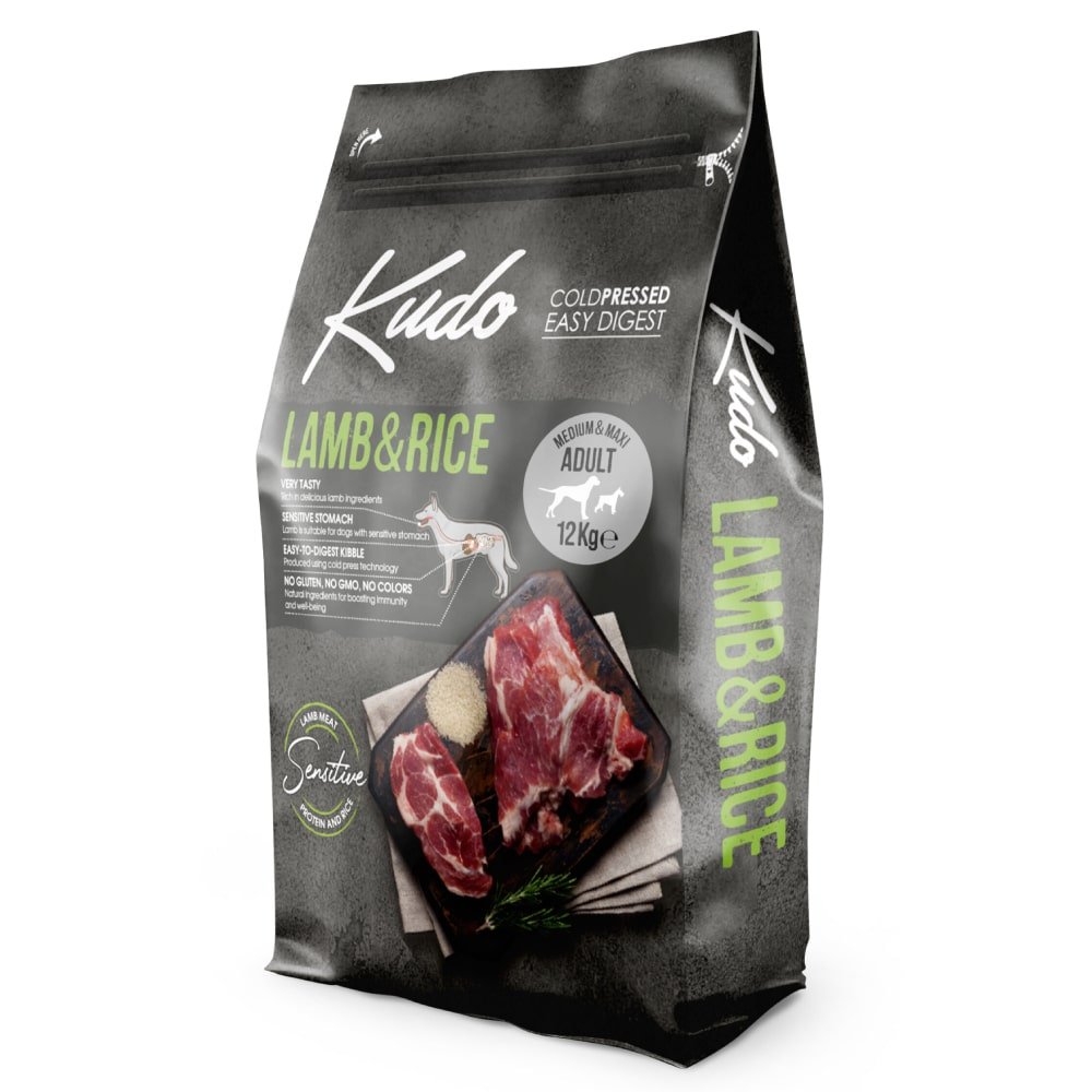 KUDO Lamb & Rice Medium & Maxi Adult - petcorner