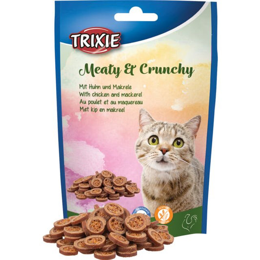 Trixie Meaty & Crunchy poslastica za mačke sa piletinom i skušom 50g - petcorner