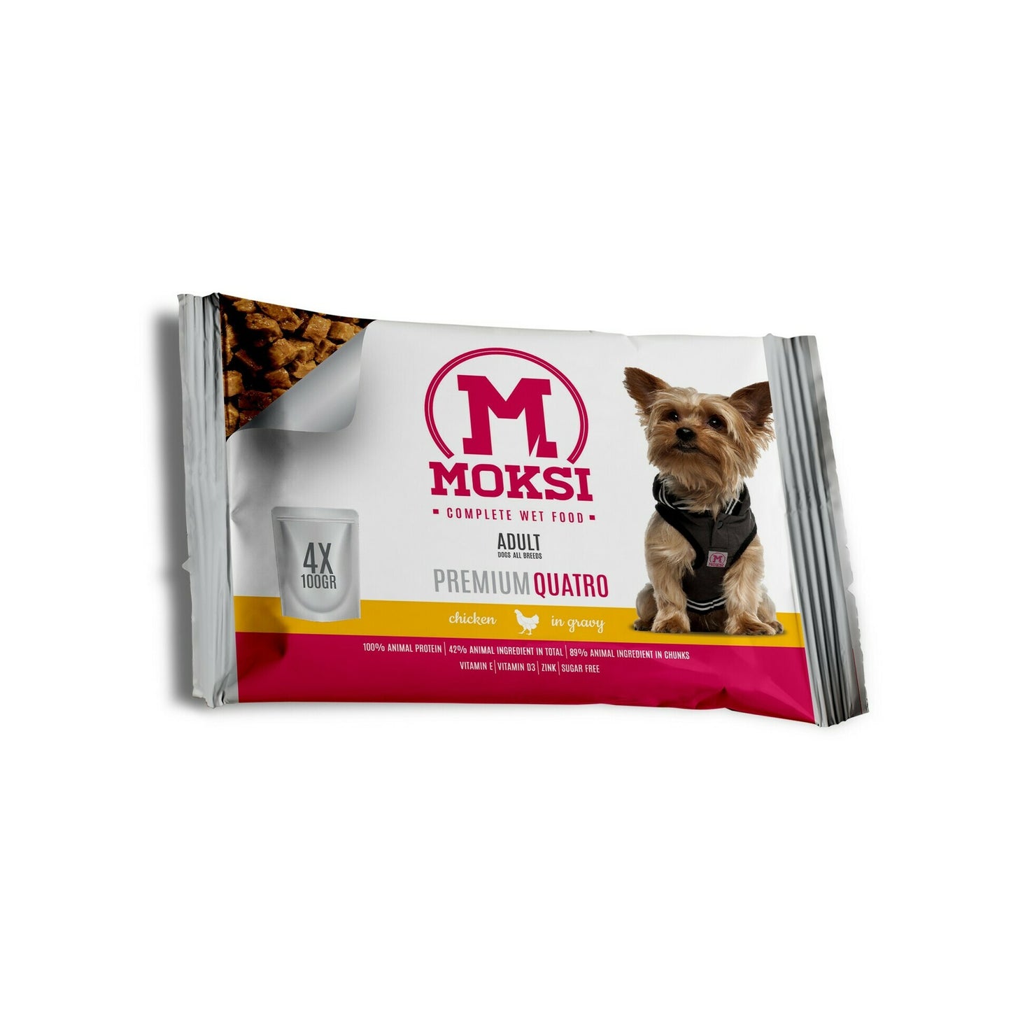 Moksi preliv za pse piletina žele 4x100gr - petcorner