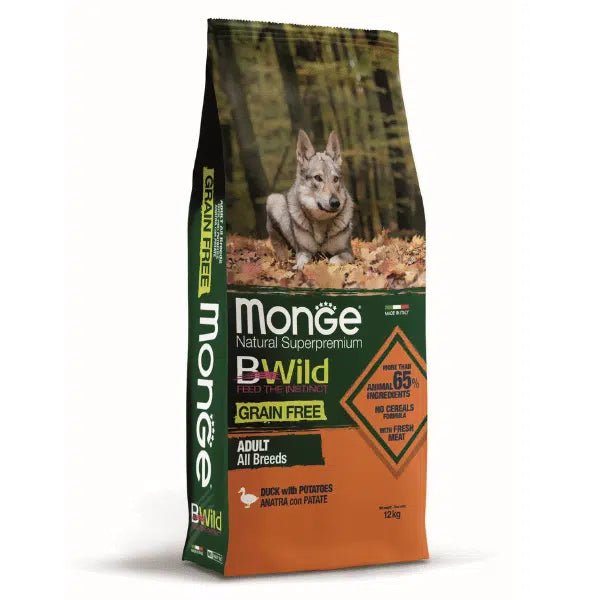 MONGE BWILD DOG ADULT GRAIN FREE Pacetina za sve rase 2.5KG - petcorner