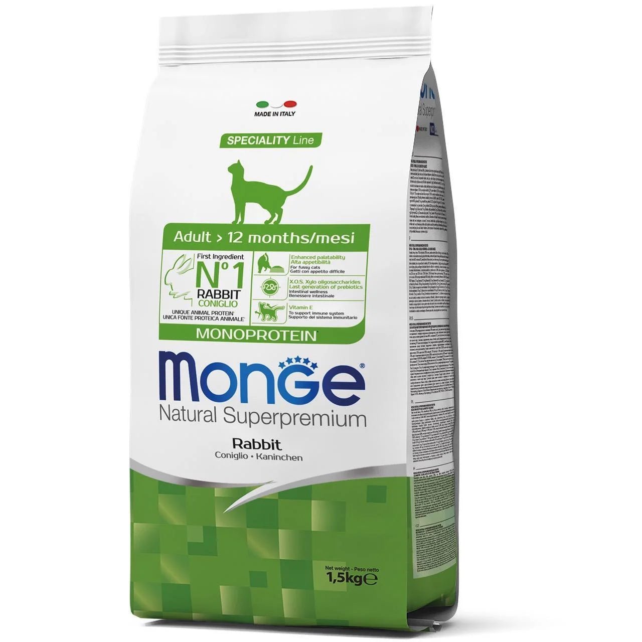 Monge Natural ADULT Monoprotein sa zecem 10kg za odrasle mačke - petcorner