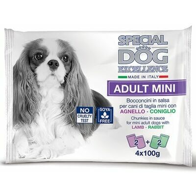 Monge Special Dog Excellence sos za pse Adult Mini - Zec/Jagnjetina 4x100g - petcorner