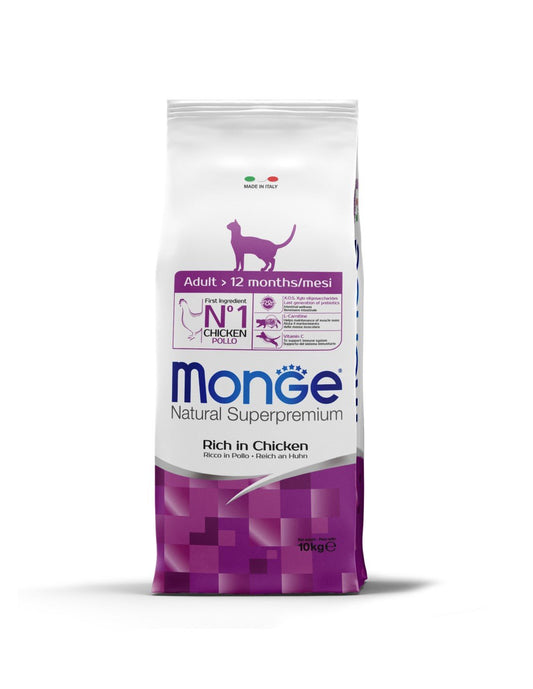 Monge Superpremium Hrana za Odrasle Mačke sa Piletinom, 10kg - petcorner