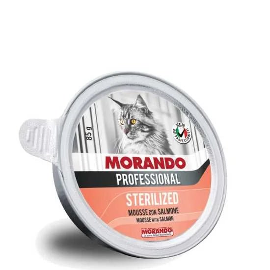 Morando CAT Sterilized Vlažna hrana za mačke, Losos 85g - petcorner