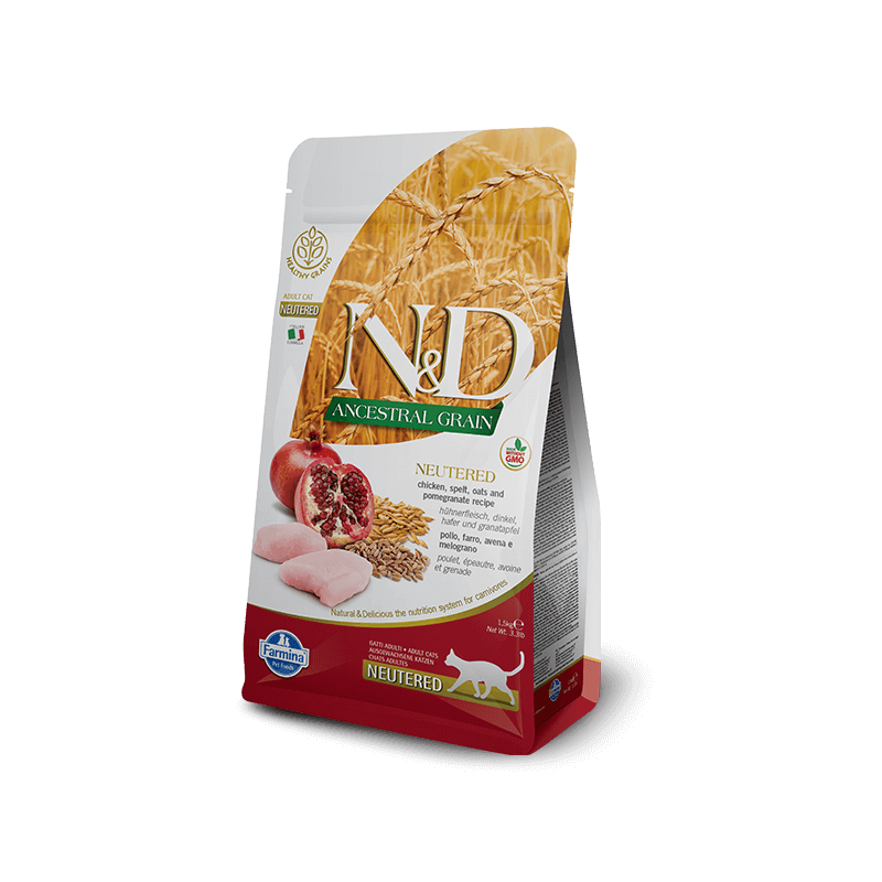 N&D AG Cat Neutered Chicken&Pomegranate - petcorner