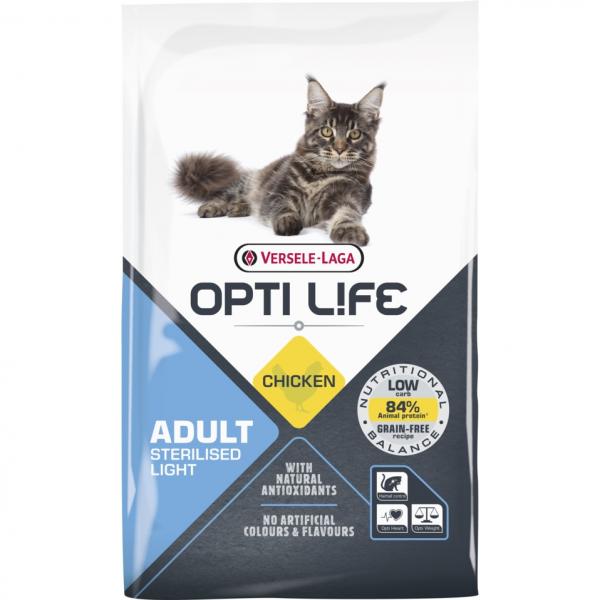 Opti Life Hrana za sterilisane i gojazne mačke Sterilised/Light 7.5kg - petcorner