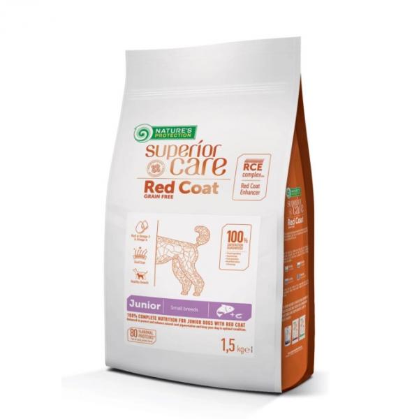 Nature's Protection Red Coat Grain Free Small Junior 1.5kg; Losos - petcorner